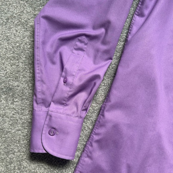 Men's Purple Dress Shirt and tie set - Picture 5 of 8